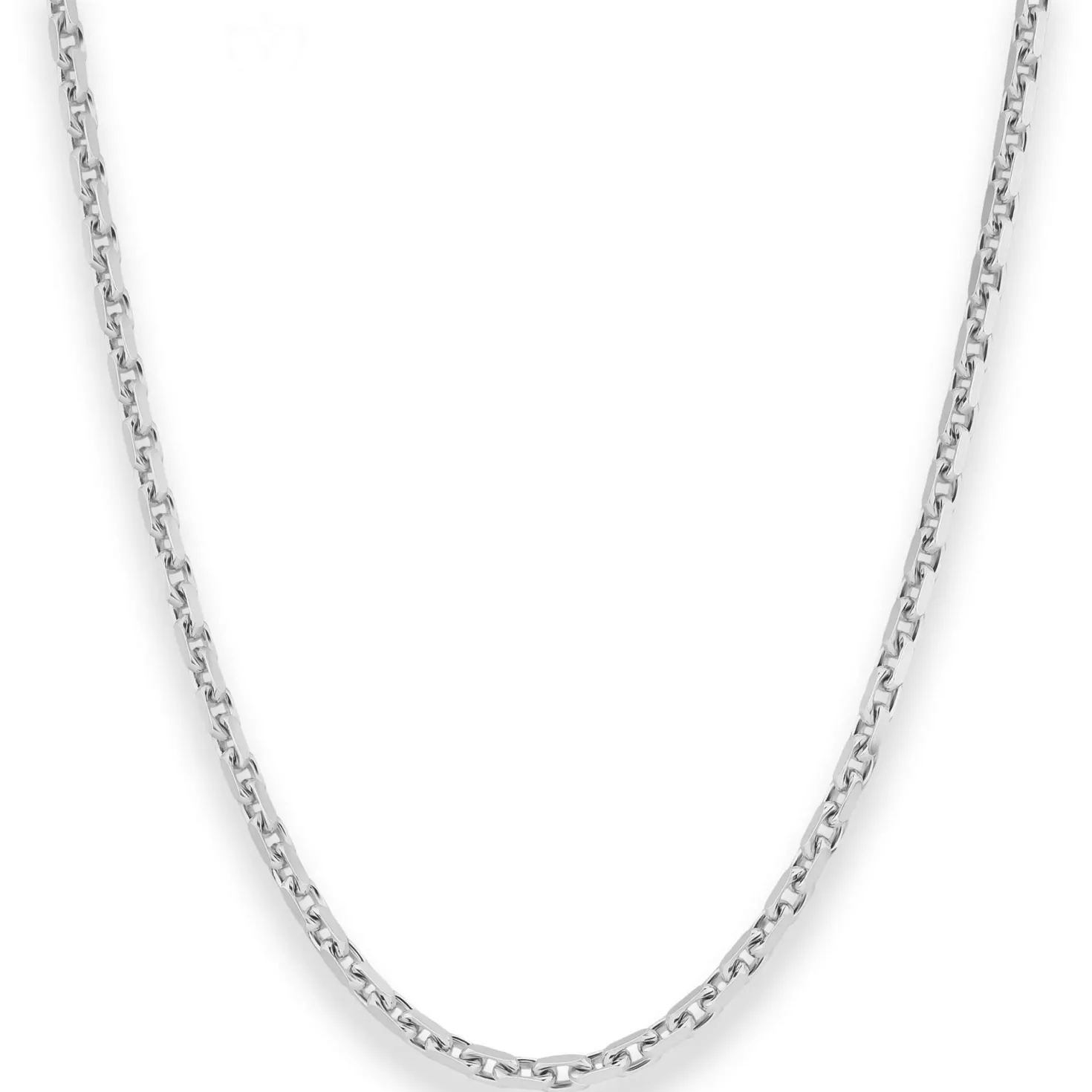 3mm Ankerkette diamantiert Silberkette Collier Halskette aus 925 Silber 60cm
