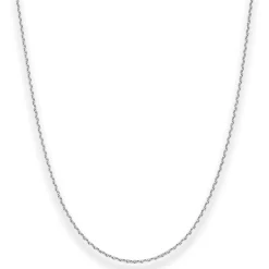 1,7mm Ankerkette diamantiert Silberkette Collier Halskette aus 925 Silber 60cm
