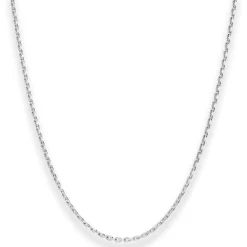 1,9mm Ankerkette diamantiert Silberkette Collier Halskette aus 925 Silber 38cm