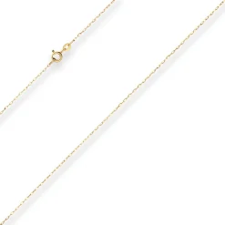 1,1mm Ankerkette flach Collier Halskette aus 375 Gold Gelbgold 40cm