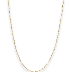 1,1mm Ankerkette flach Collier Halskette aus 585 Gold Gelbgold 40cm