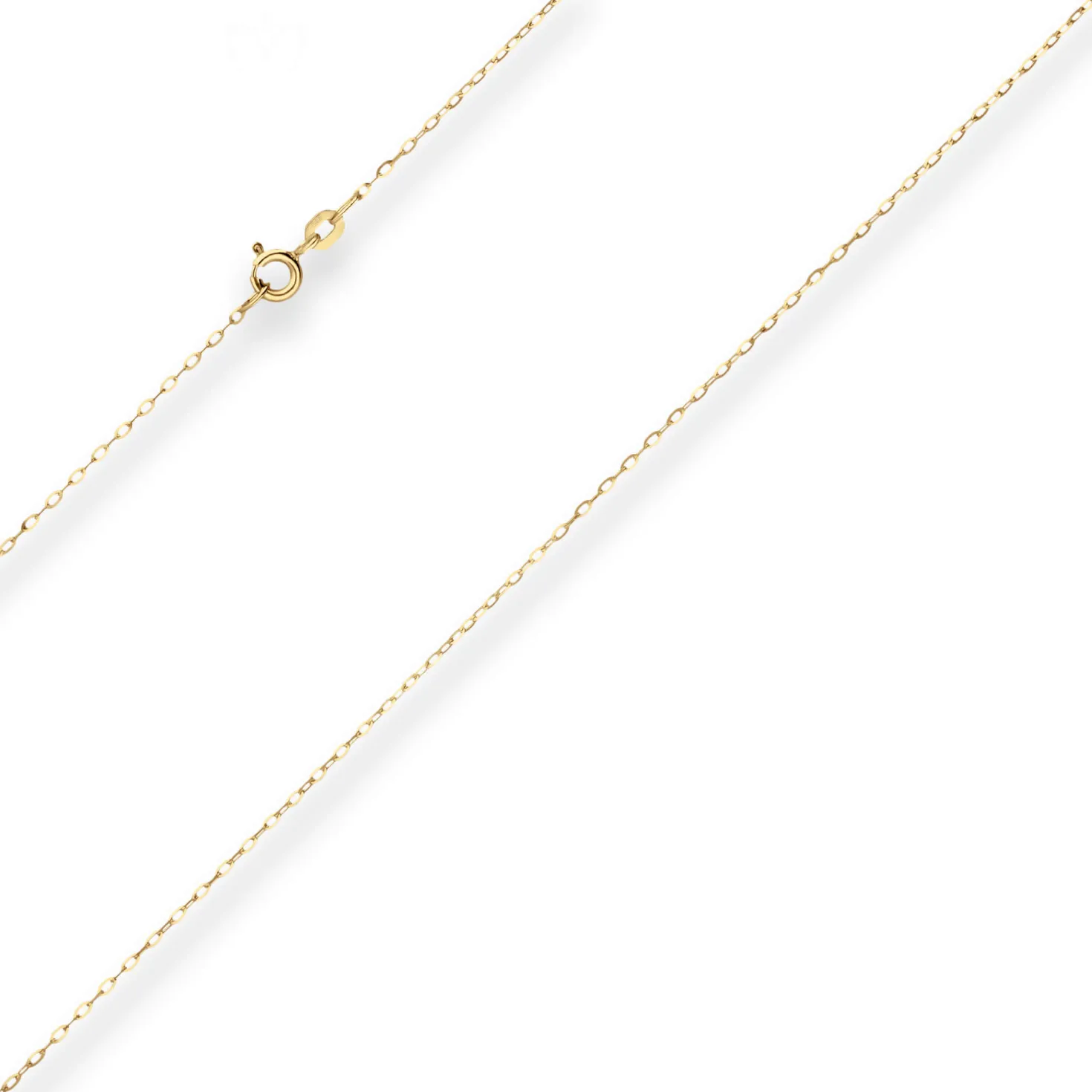 1,1mm Ankerkette flach Collier Halskette aus 333 Gold Gelbgold 50cm