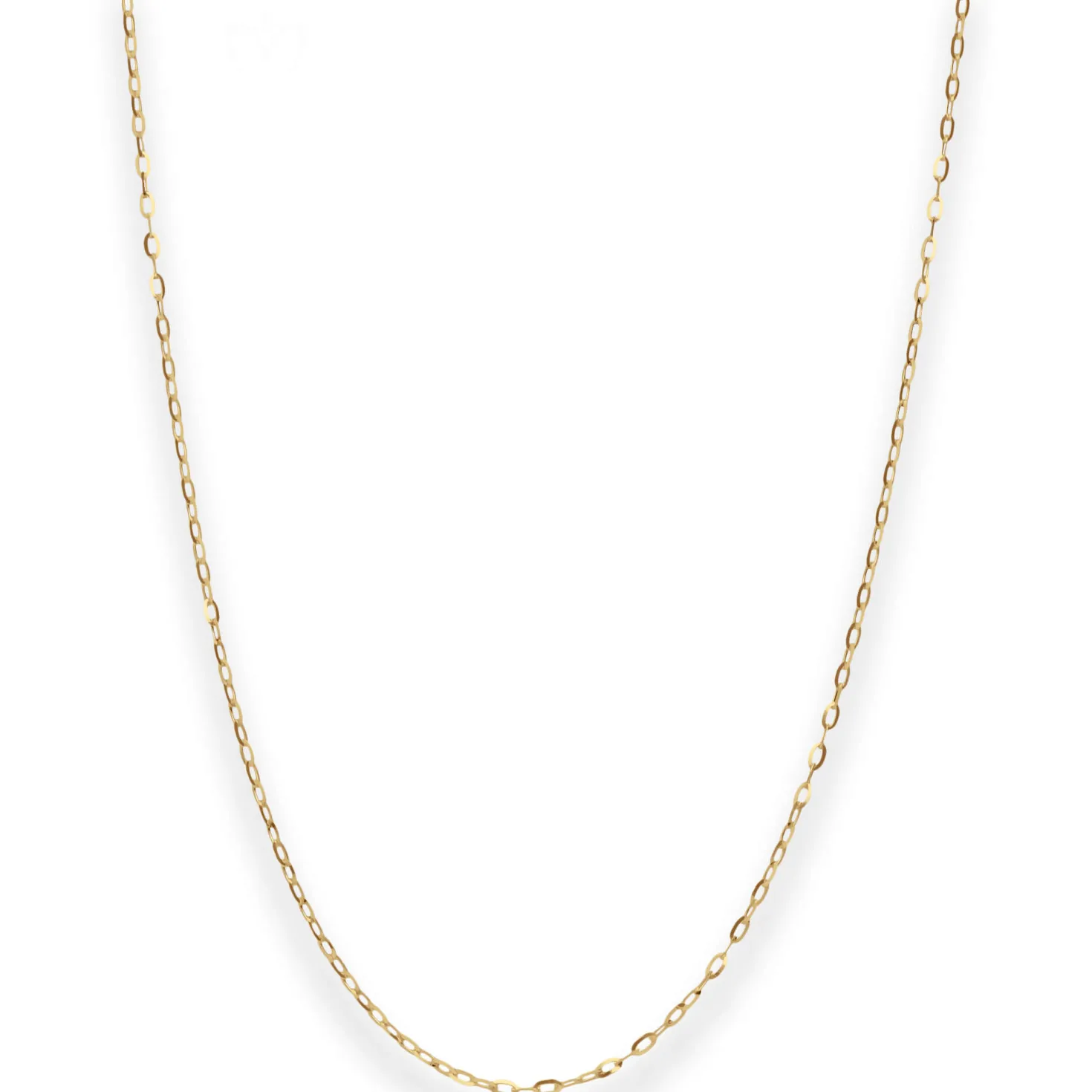 1,1mm Ankerkette flach Collier Halskette aus 333 Gold Gelbgold 50cm