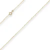 1,3mm Ankerkette flach Goldkette Collier Halskette aus 333 Gold Gelbgold 42cm