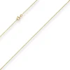1,2mm Ankerkette flach Goldkette Collier Halskette aus 585 Gold Gelbgold 36cm