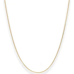 1,2mm Ankerkette flach Goldkette Collier Halskette aus 585 Gold Gelbgold 36cm