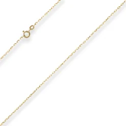 1,3mm Ankerkette flach Goldkette Collier Halskette aus 333 Gold Gelbgold 40cm