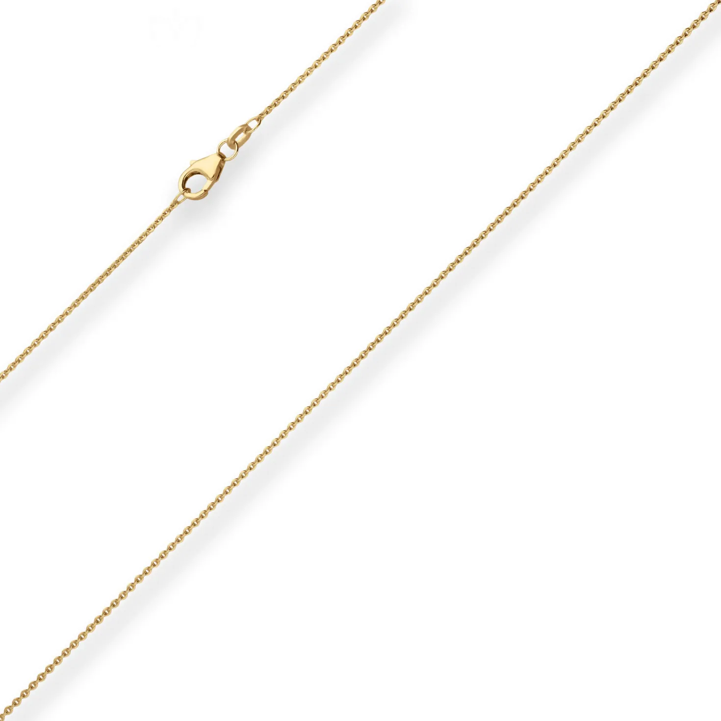 1,2mm Ankerkette flach Goldkette Collier Halskette aus 585 Gold Gelbgold 42cm