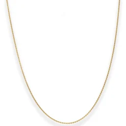 1,2mm Ankerkette flach Goldkette Collier Halskette aus 585 Gold Gelbgold 42cm
