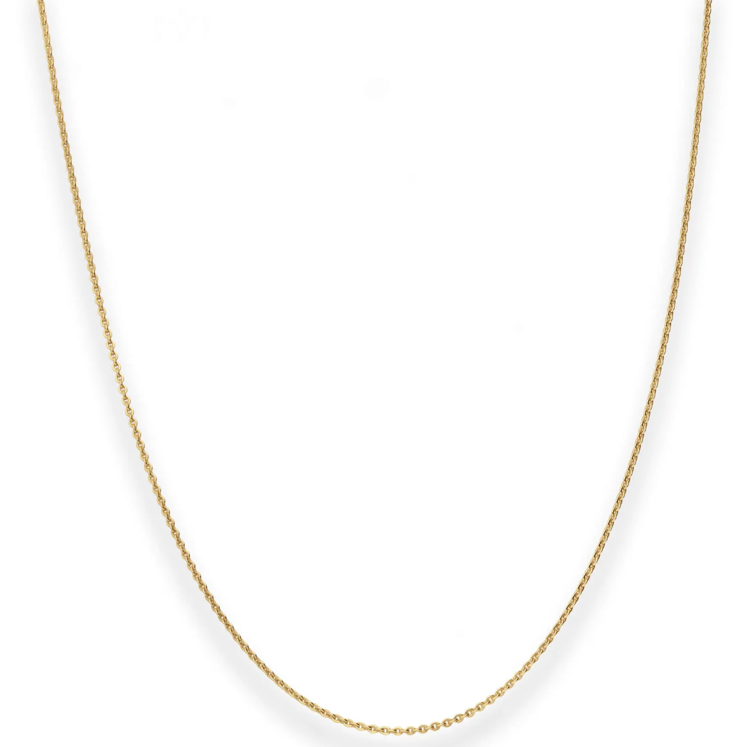 1,2mm Ankerkette flach Goldkette Collier Halskette aus 585 Gold Gelbgold 42cm