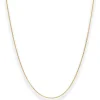 1,2mm Ankerkette flach Goldkette Collier Halskette aus 585 Gold Gelbgold 40cm