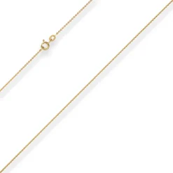 1,2mm Ankerkette flach Goldkette Collier Halskette aus 333 Gold Gelbgold 36cm