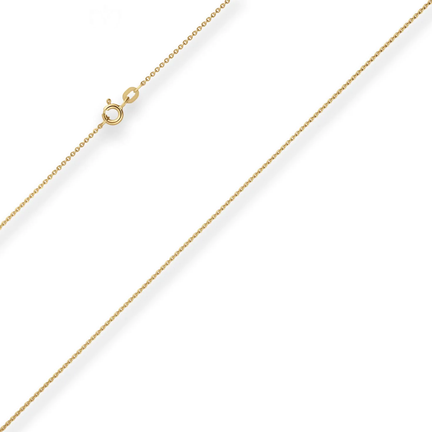 1,2mm Ankerkette flach Goldkette Collier Halskette aus 333 Gold Gelbgold 36cm