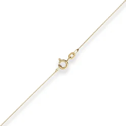 0,8mm Ankerkette flach Goldkette Collier Halskette aus 585 Gold Gelbgold 36cm