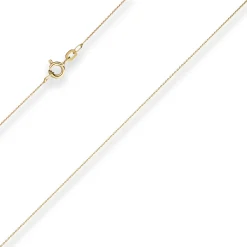 0,8mm Ankerkette flach Goldkette Collier Halskette aus 333 Gold Gelbgold 45cm