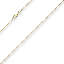 1,7mm Ankerkette flach Goldkette Collier Halskette aus 375 Gold Gelbgold 42cm