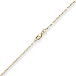 1,7mm Ankerkette flach Goldkette Collier Halskette aus 375 Gold Gelbgold 38cm