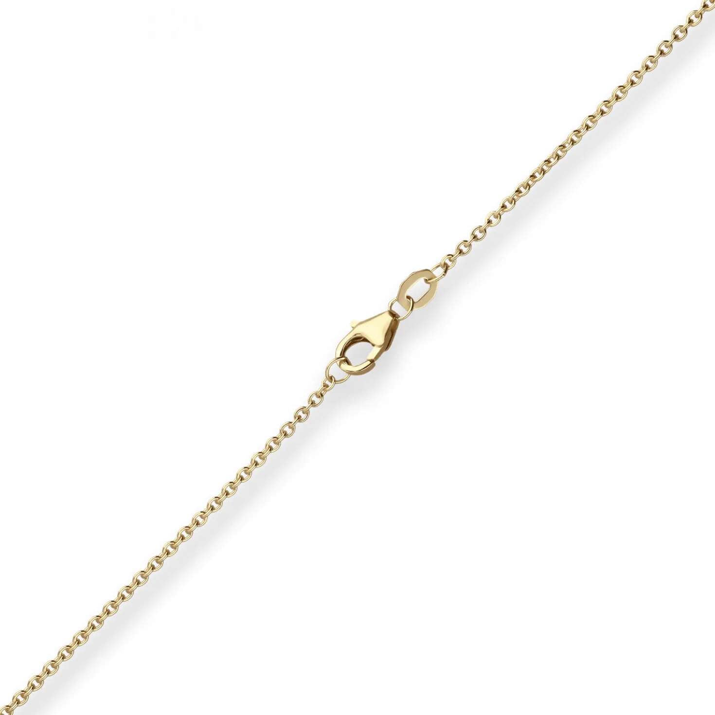 1,7mm Ankerkette flach Goldkette Collier Halskette aus 375 Gold Gelbgold 38cm