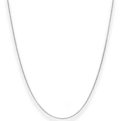 1,2mm Ankerkette flach Goldkette Collier Halskette aus 585 Gold Weißgold 38cm