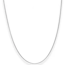 1,2mm Ankerkette flach Goldkette Collier Halskette aus 585 Gold Weißgold 45cm