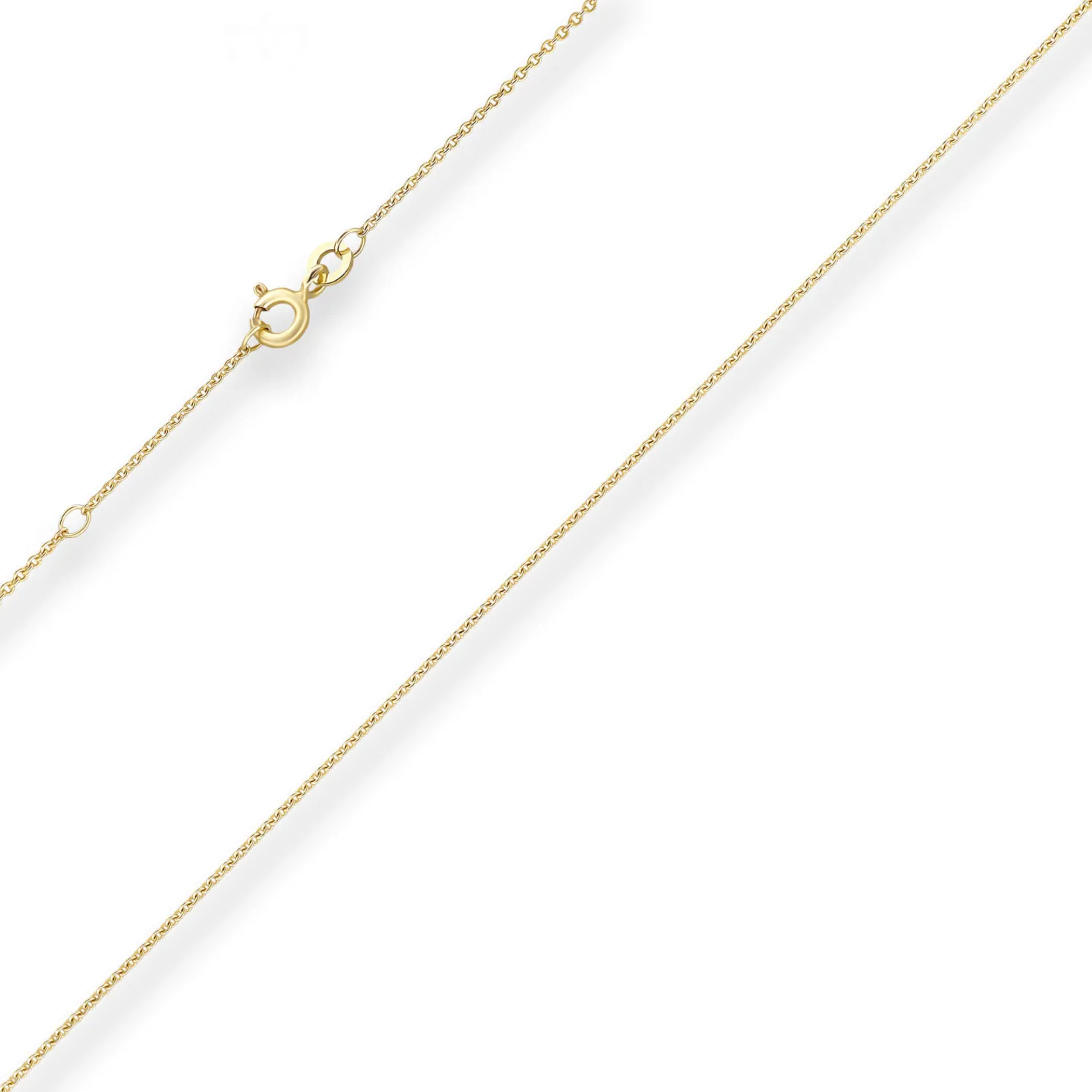 1,2mm Ankerkette flach Kette Collier aus 333 Gold Gelbgold 38cm mit Zwischenöse