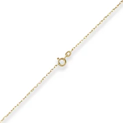 1,3mm Ankerkette flach Kette Collier Halskette aus 585 Gold Gelbgold 42cm
