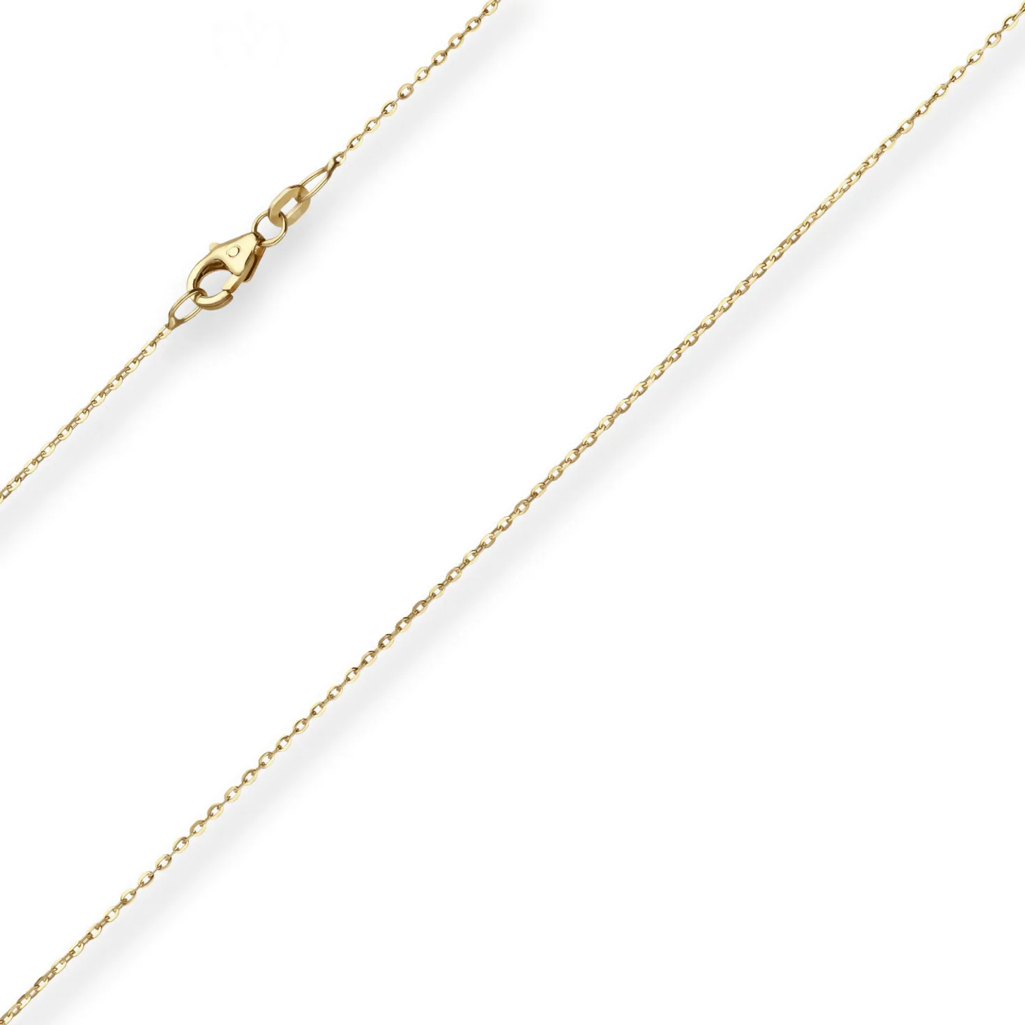 1,1mm Ankerkette flach Kette Collier Halskette aus 585 Gold Gelbgold 42cm
