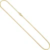 2mm Ankerkette Halskette Collier aus 333 Gold Gelbgold massiv diamantiert 45cm