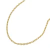 1,3mm Ankerkette Halskette Collier aus 14Kt 585 Gold Gelbgold diamantiert