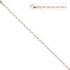 2,4mm Ankerkette Halskette Collier 925 Silber rotvergoldet 45cm Damen