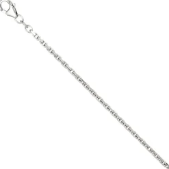 2mm Ankerkette Kette Collier Halskette aus 925 Silber rhodiniert 70cm