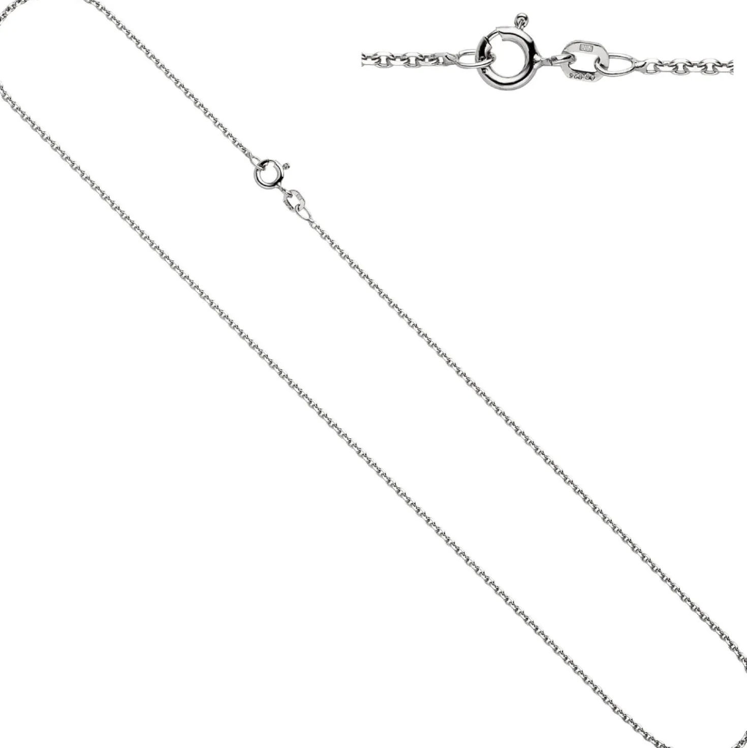 1,5mm Ankerkette Kette Collier Halskette 925 Silber glänzend Damen 42cm