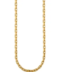 3mm Ankerkette Kette Collier Halsschmuck aus 333 Gold Gelbgold diamantiert 50cm