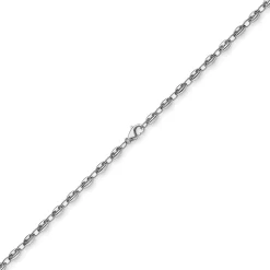 5,5mm Ankerkette Kette Collier Schiffsanker Halskette aus 585 Gold Weißgold 50cm