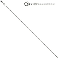 1,5mm Ankerkette Kette Halskette aus 950 Platin für Damen 45cm Platinkette
