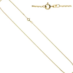 1,2mm Ankerkette Kette Halskette Collier aus 333 Gold Gelbgold, 45cm