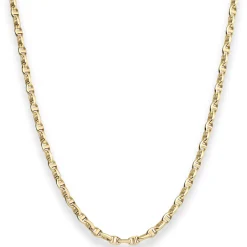 3,5mm Ankerkette-Steg Kette Collier Halskette aus 585 Gold Gelbgold 45cm