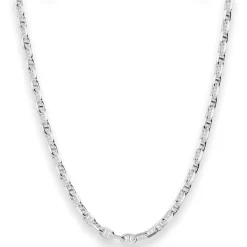 4,5mm Ankerkette-Steg Silberkette Collier Halskette aus 925 Silber 50cm