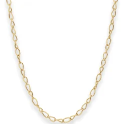 3,9mm Ankerkette weit Goldkette Collier Halskette aus 585 Gold Gelbgold 45cm