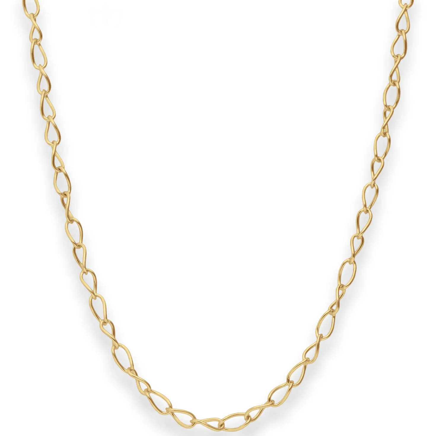 3,9mm Ankerkette weit Goldkette Collier Halskette aus 585 Gold Gelbgold 45cm