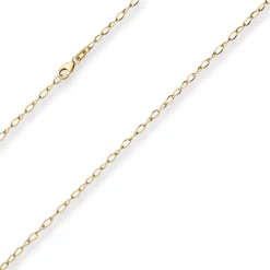 2,4mm Ankerkette weit Goldkette Collier Halskette aus 375 Gold Gelbgold 42cm