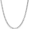 3,9mm Ankerkette weit Kette Collier Halskette aus 925 Silber rhodiniert 80cm
