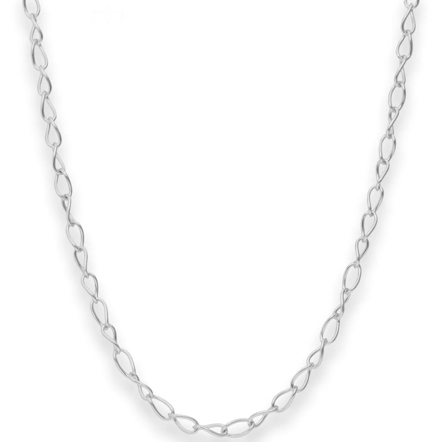 3,9mm Ankerkette weit Silberkette Collier Halskette aus 925 Silber 45cm