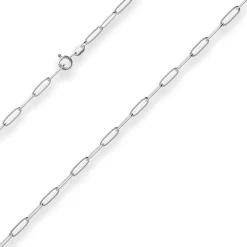 3,3mm Ankerkette weit Silberkette Collier Halskette aus 925 Silber 55cm