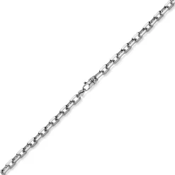 8,5mm Ankerktte Halskette Collier aus 585 Gold Weißgold massiv 65cm Herren