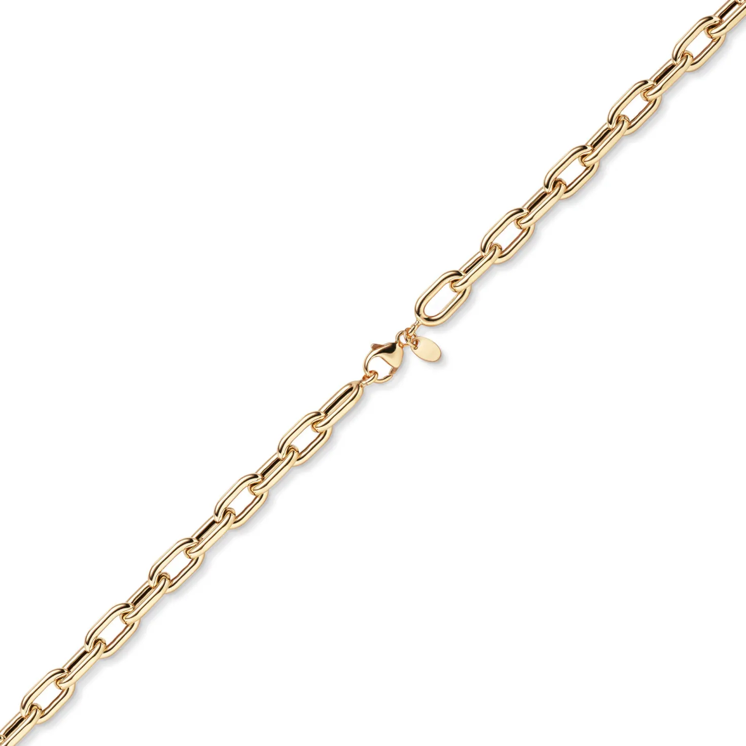 7,5mm Anker-Weit-Rechteck Armband Armkette Armschmuck 585 Gold Rotgold 19cm