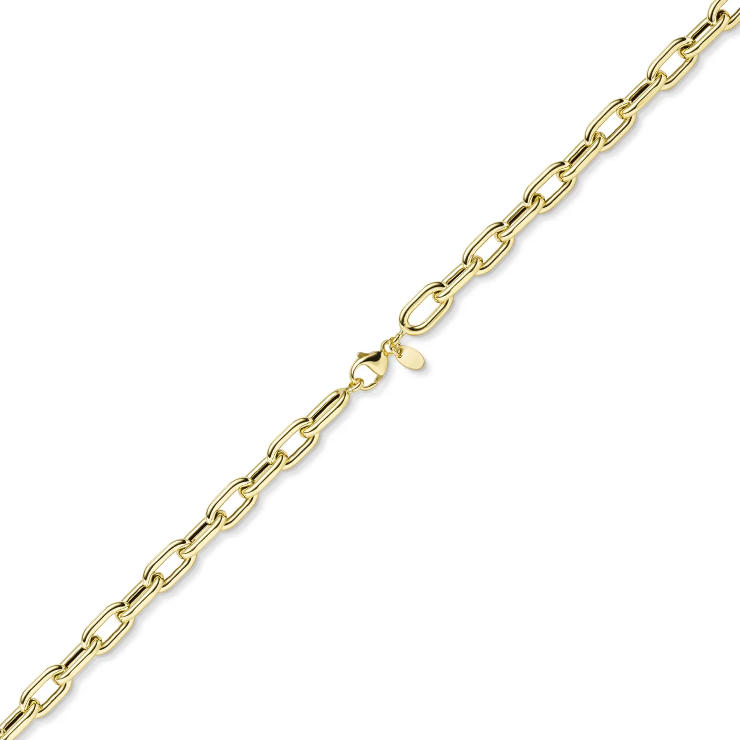 7,5mm Anker-Weit-Rechteck Kette Collier Halsschmuck aus 585 Gold Gelbgold 50cm