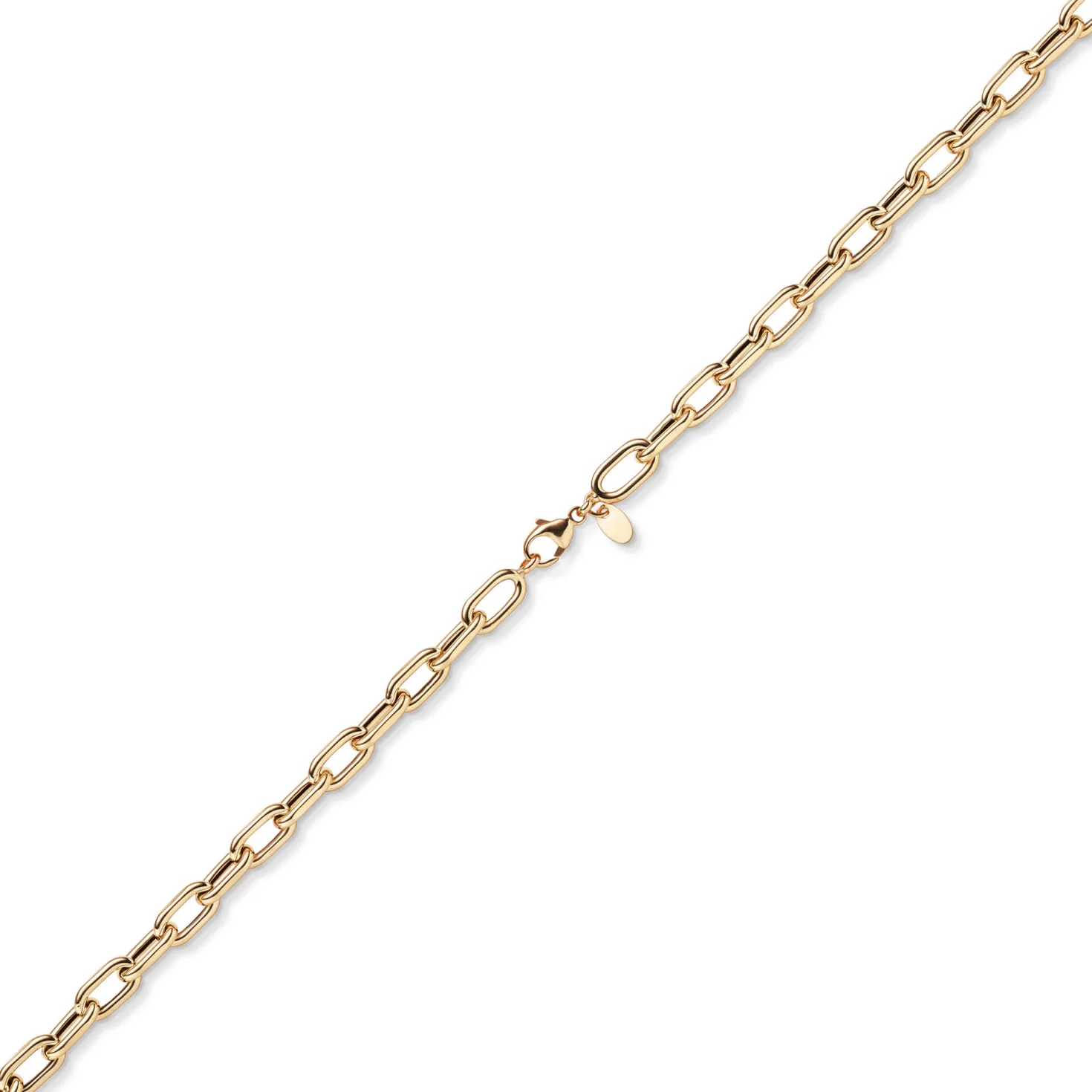 6mm Anker-Weit-Rechteck Kette Collier Halsschmuck aus 585 Gold Rotgold 55cm