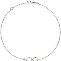1,1mm Armband Ankerarmband, Unendlichkeit Infinity, 925 Silber, 19,5 - 17,5cm