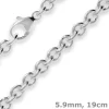 5,9mm Armband Ankerkette gerieft Silberarmband Armschmuck aus 925 Silber 19cm